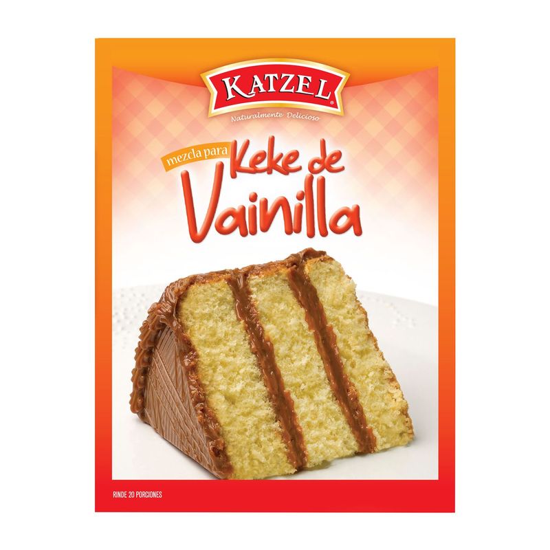 KATZEL - Mezcla para Keke de Vainilla Katzel Caja 510 g