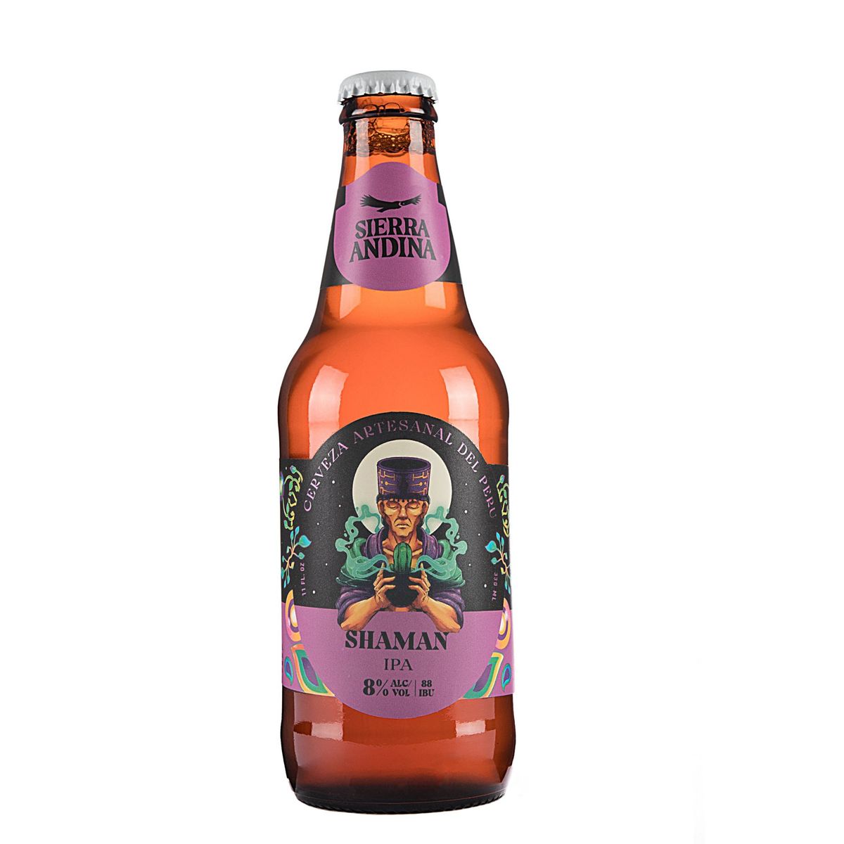 SIERRA ANDINA - Cerveza Artesanal Sierra Andina Shaman Ipa Botella 330 mL
