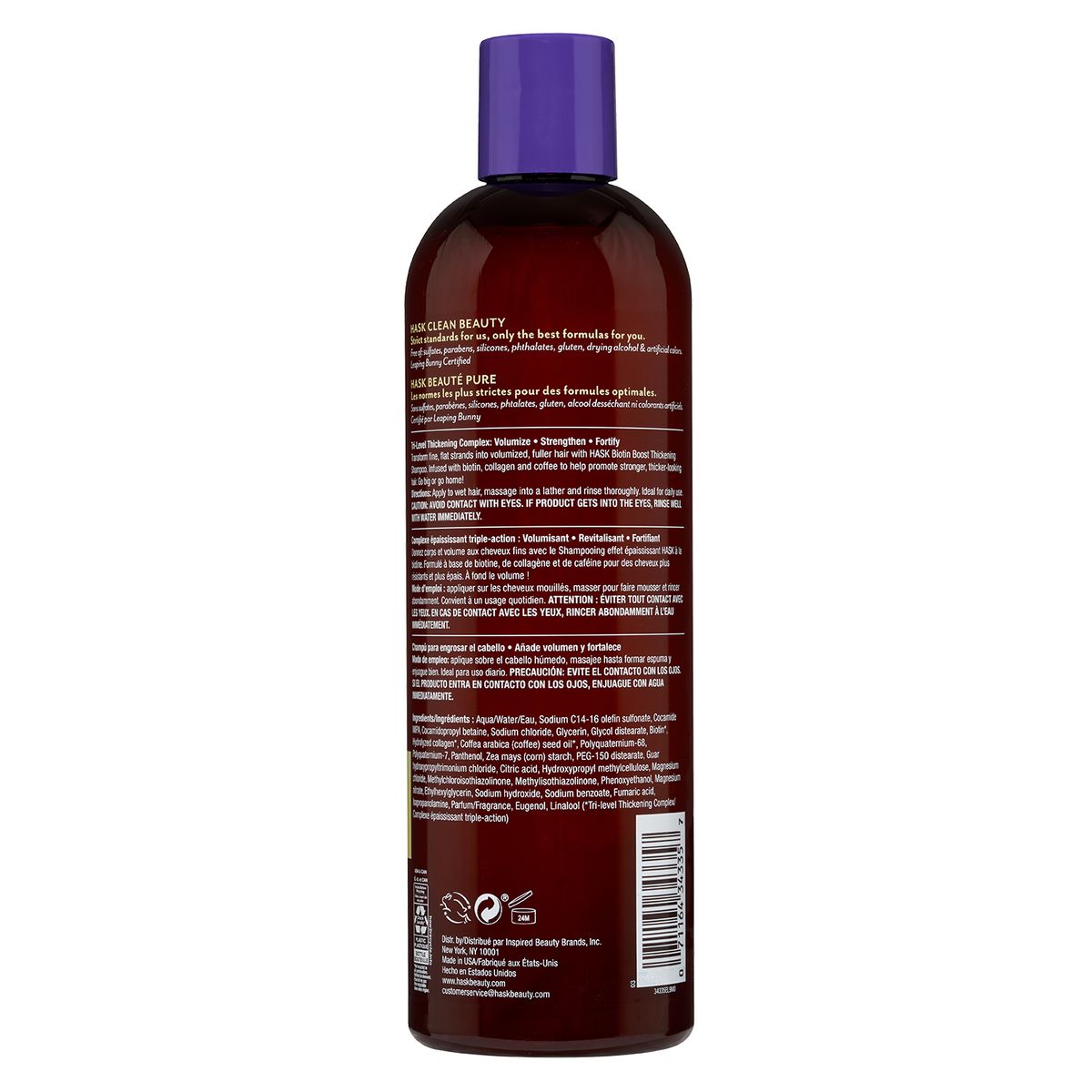 HASK - Shampoo Hask Biotin Botella 355 mL