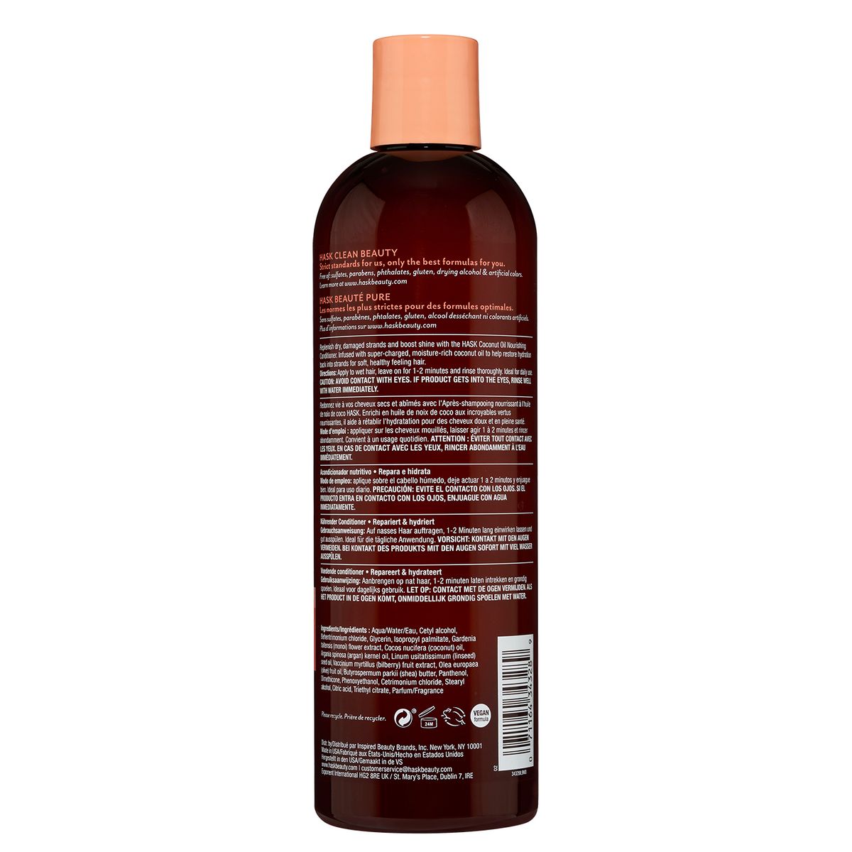 HASK - Acondicionador Hask Monoi Coconut Oil Nourishing Botella 355 mL