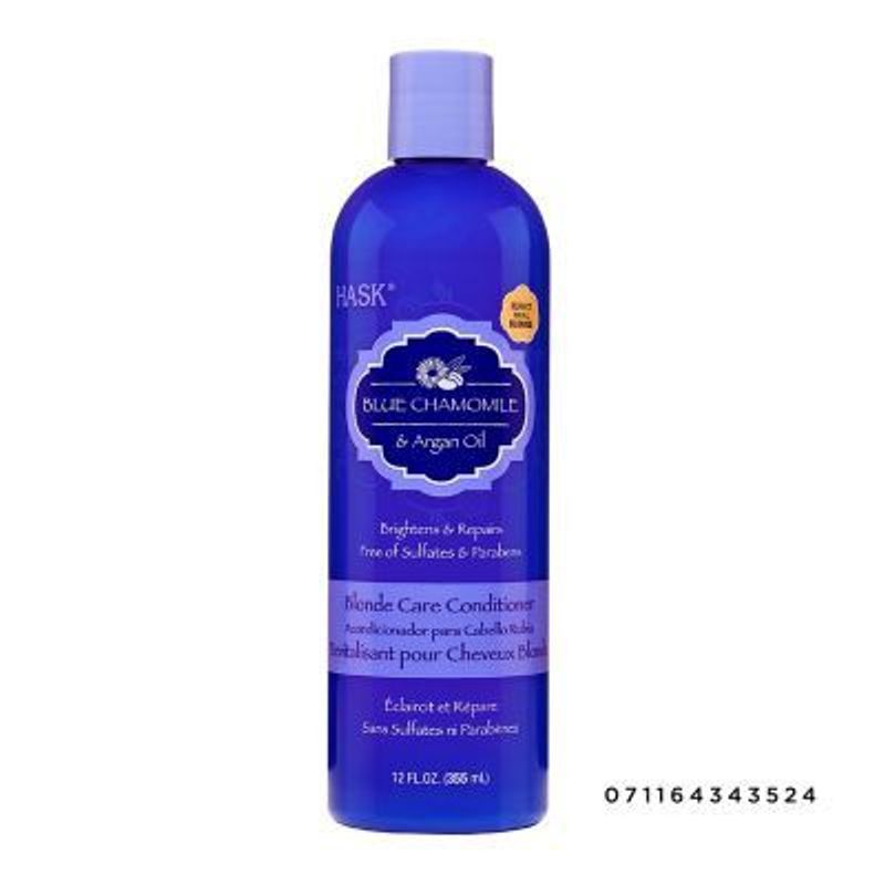HASK - Acondicionador Para Cabello Rubio Con Manzanilla Azul