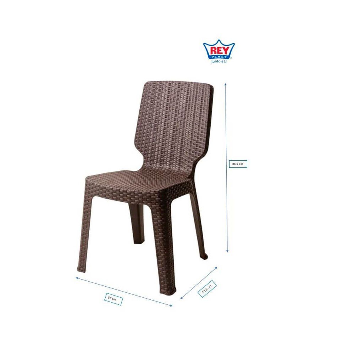 REYPLAST - Silla Tavarua Modelo Ratan