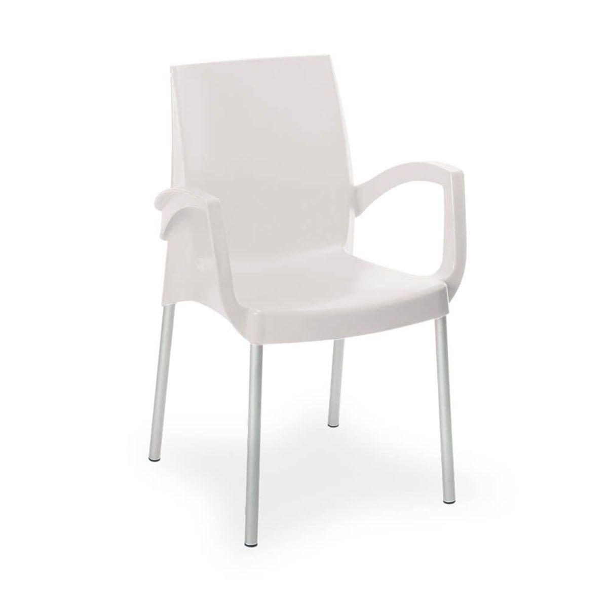 REYPLAST - Silla Ada C Brazo Blanco