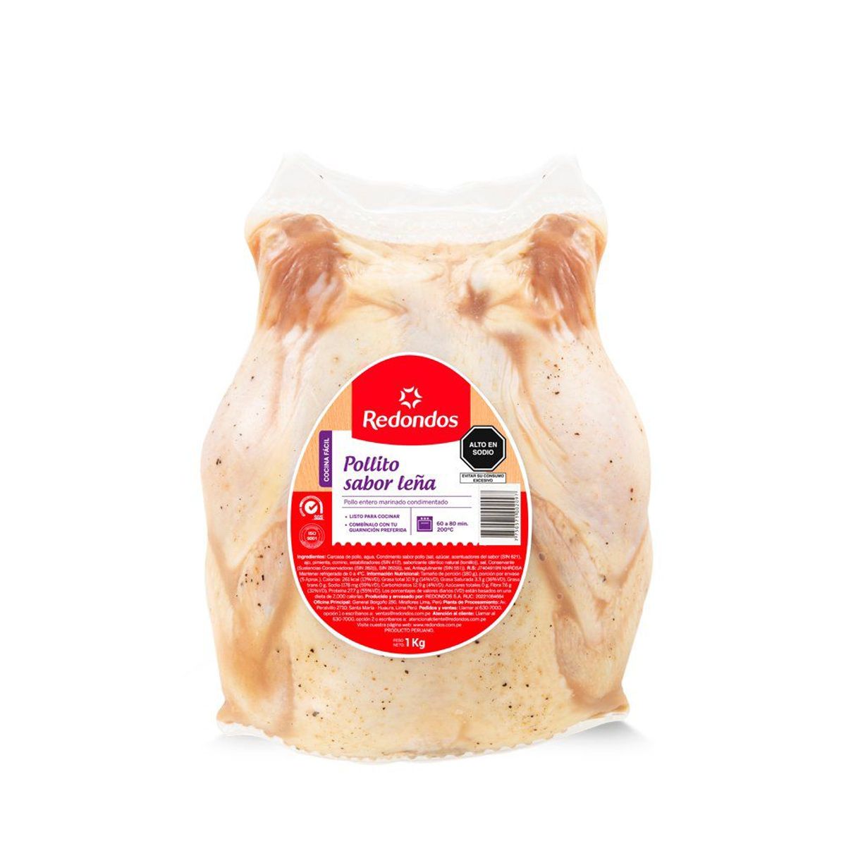 REDONDOS - Pollo Entero Sabor A Lena