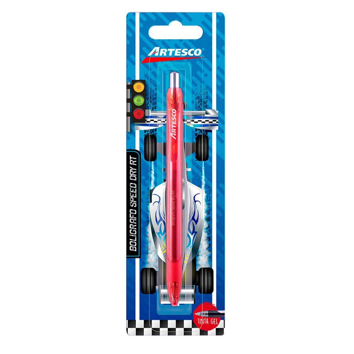 ARTESCO - Lapicero Artesco Tinta Gel Instant Dry Rojo