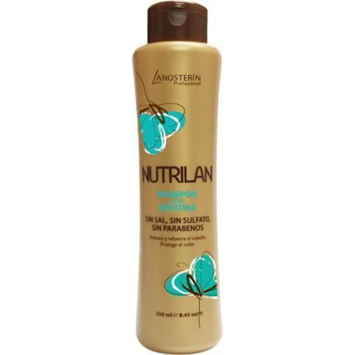 LANOSTERIN - Shampoo Lanosterin Nutrilan Con Keratina Botella 250 mL