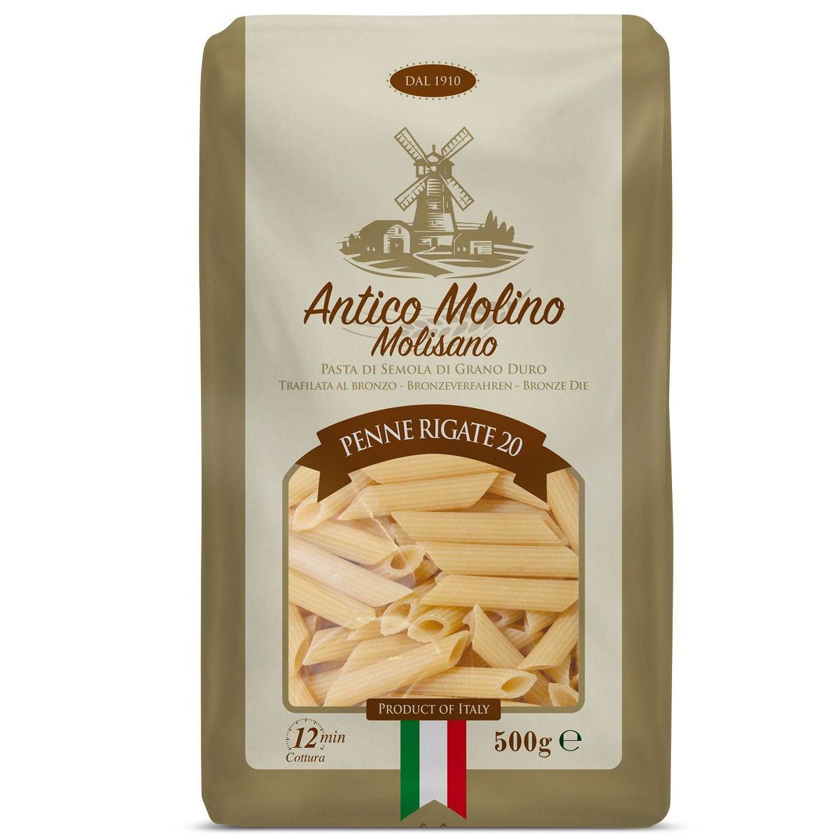 ANTICO MOLINO - Fideos Penne RigaTé 500 g
