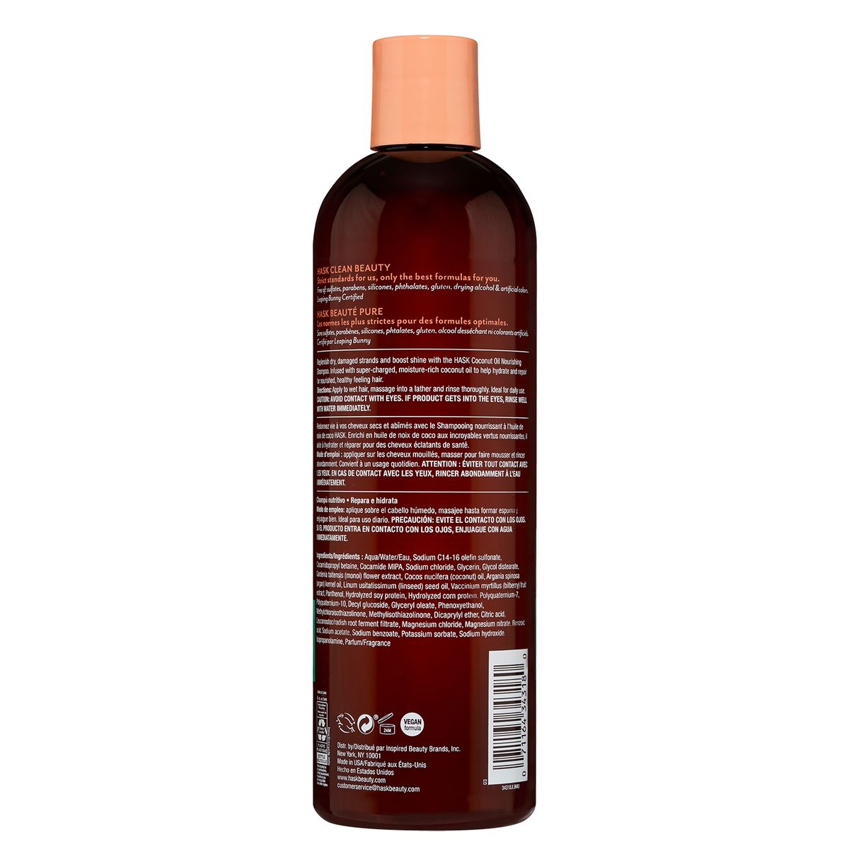 HASK - Shampoo Hask Monoi Coconut Oil Nourishing Envase 355 mL