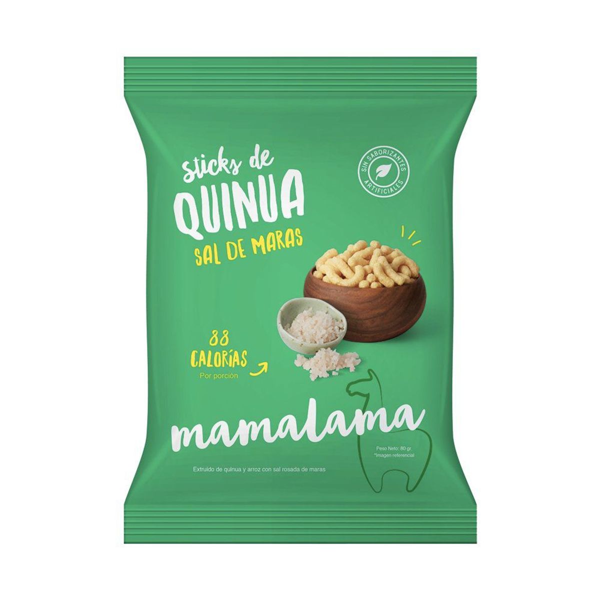 MAMALAMA - Sticks Mamalama Quinua y Sal de Maras Bolsa 80 g