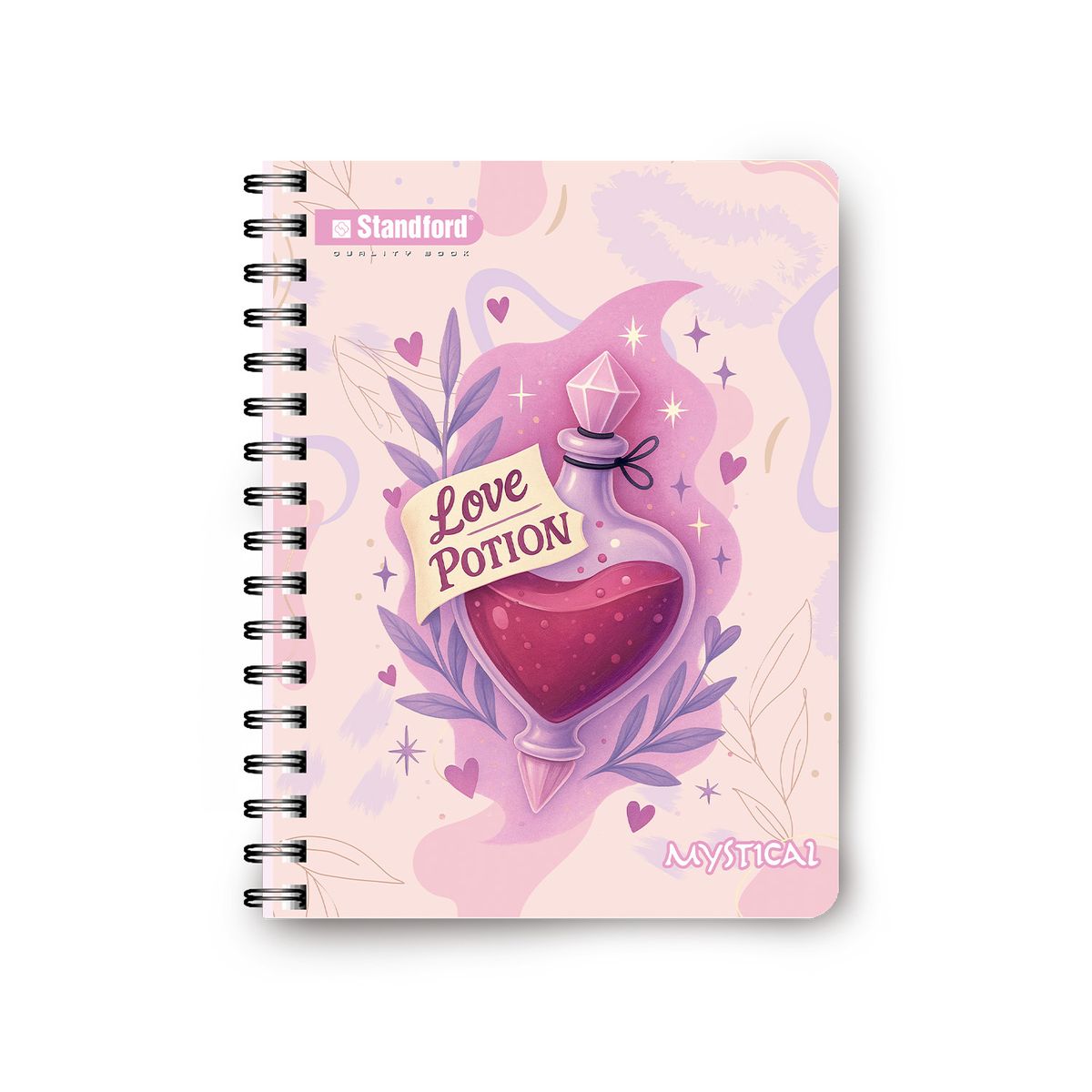 STANDFORD - Cuaderno Espiralado A4 Cuadriculado Mystical 160 Hojas