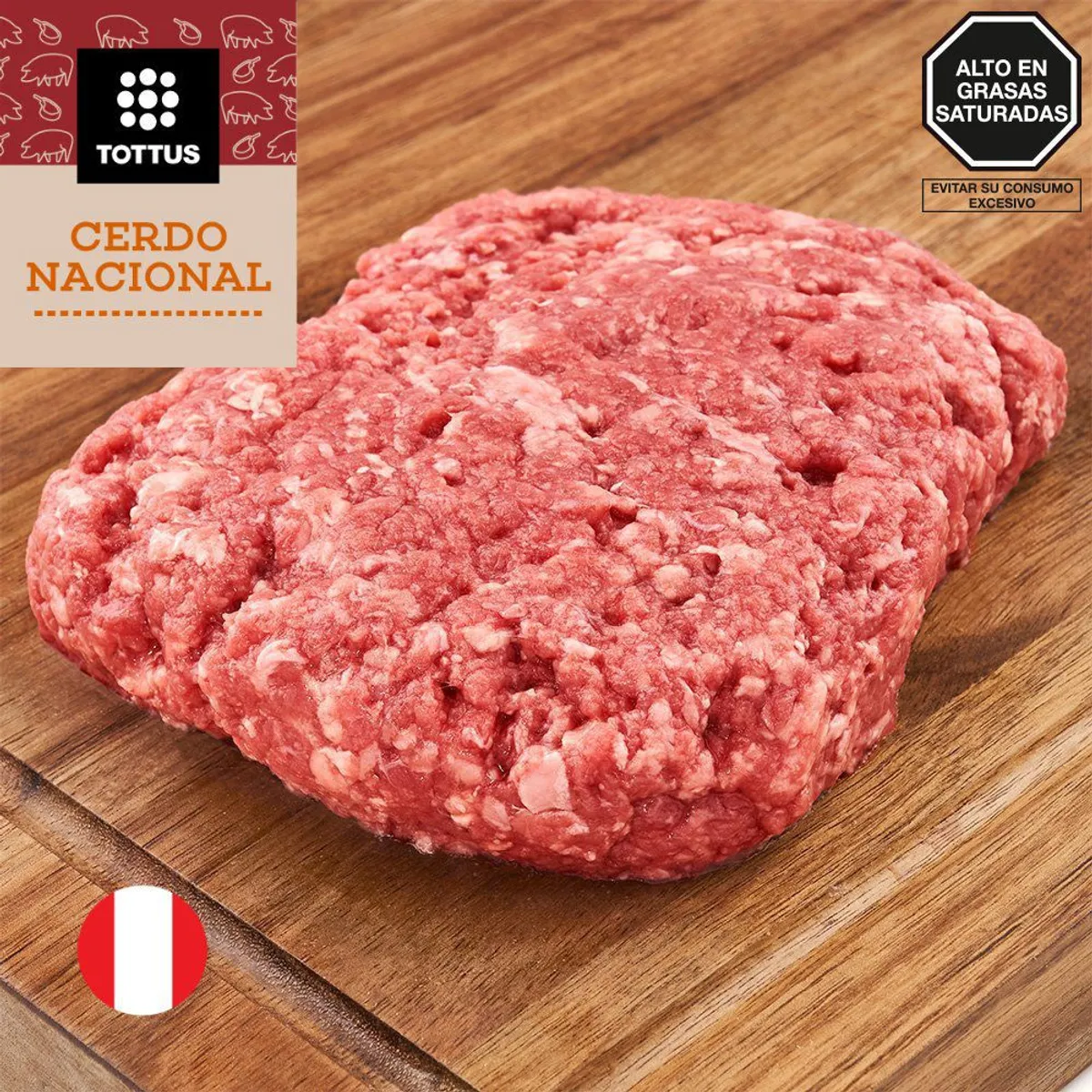 TOTTUS - Carne Molida De Cerdo Mixta Tottus x 500 g