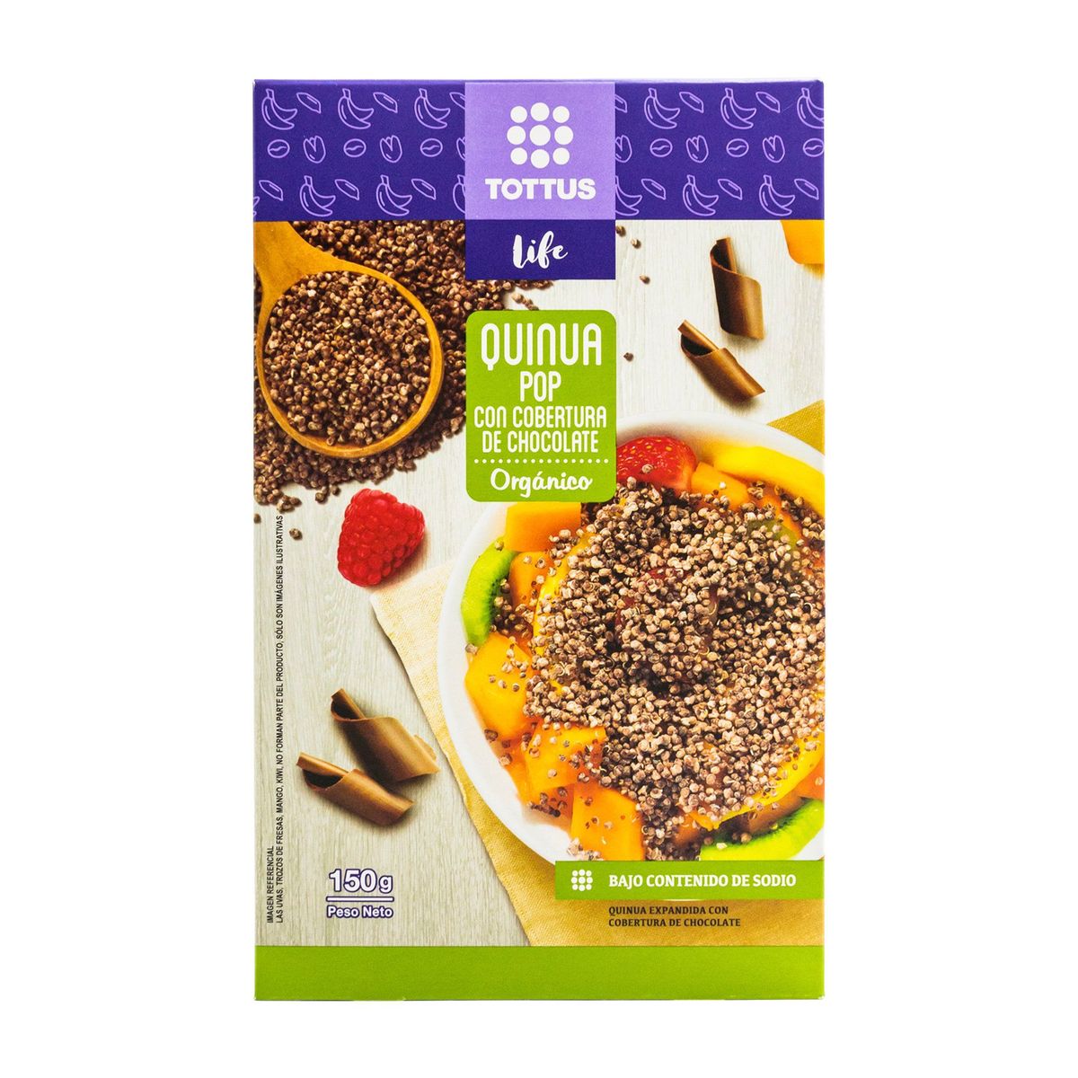 TOTTUS LIFE - Quinua Pop con Chocolate Orgánico Tottus 15 g
