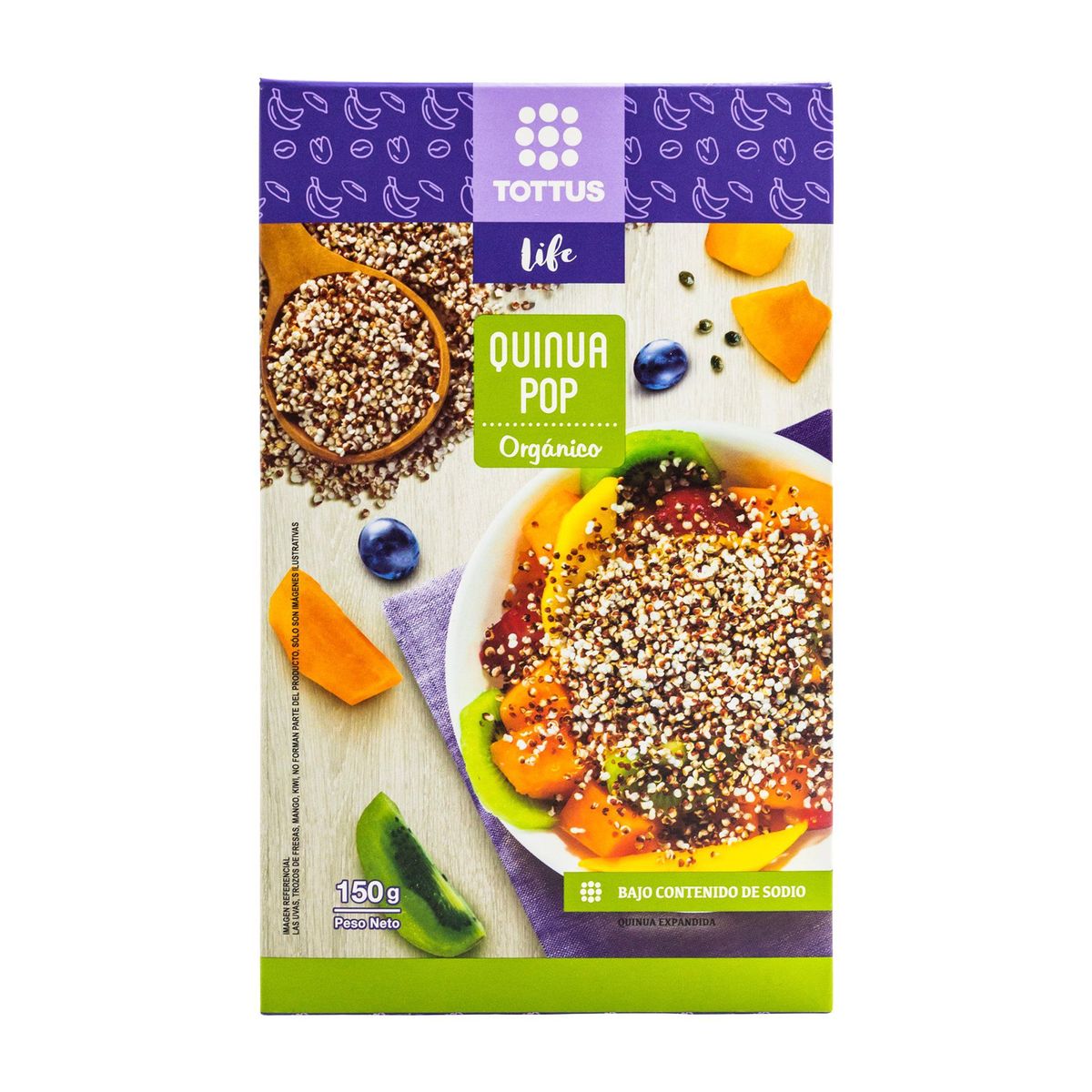 TOTTUS LIFE - Quinua Pop Orgánico Tottus Life 150 g
