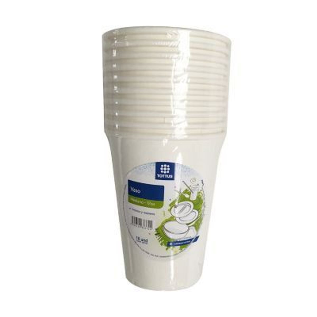 TOTTUS - Vasos de Cartón Tottus 12oz Empaque 10 Und