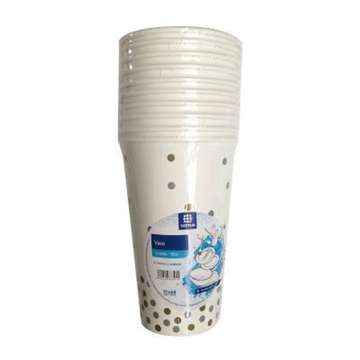 TOTTUS - Vaso Tottus 16 oz cartón Dots