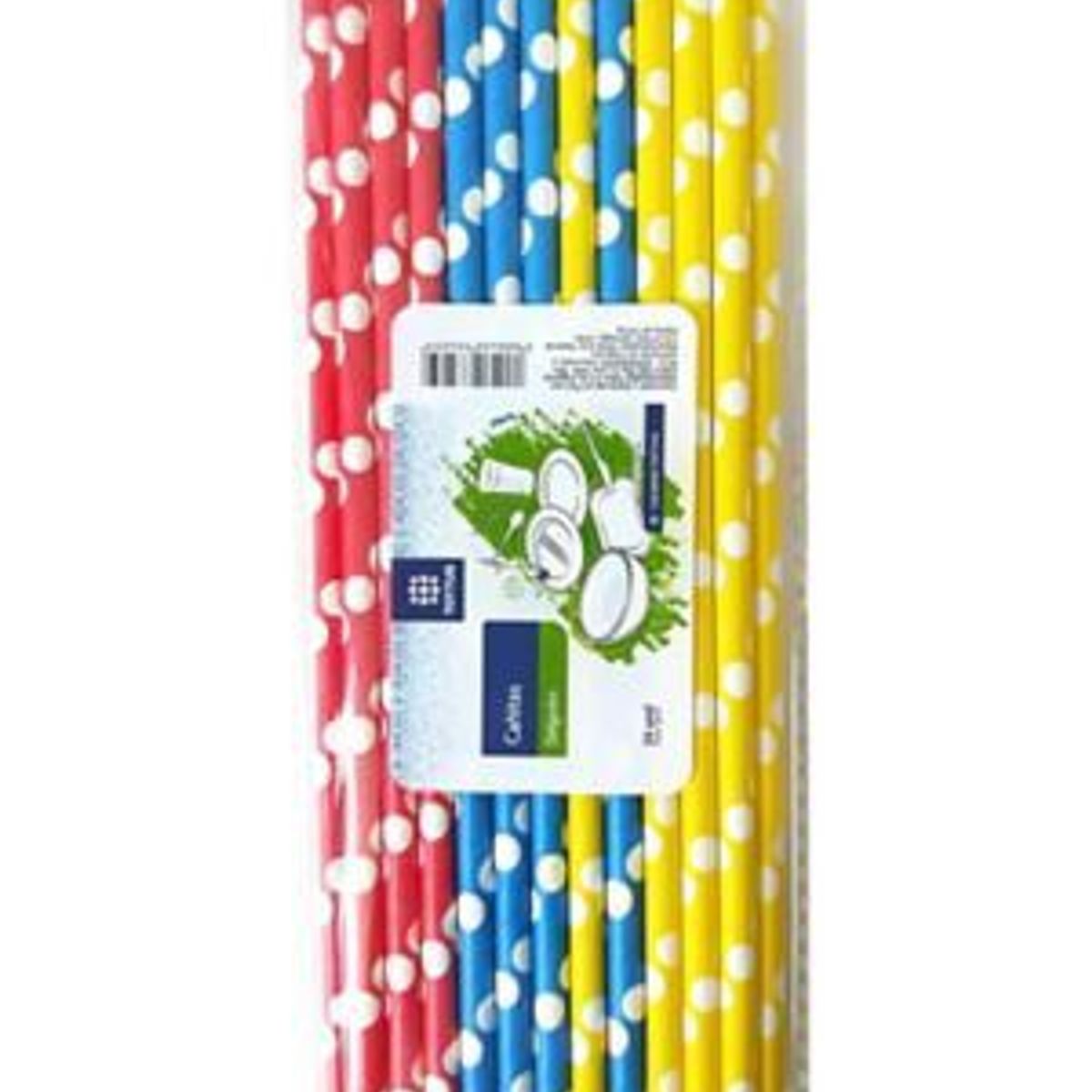 TOTTUS - Sorbetes de Cartón Tottus Diseño Puntos de Colores Empaque 24 Und