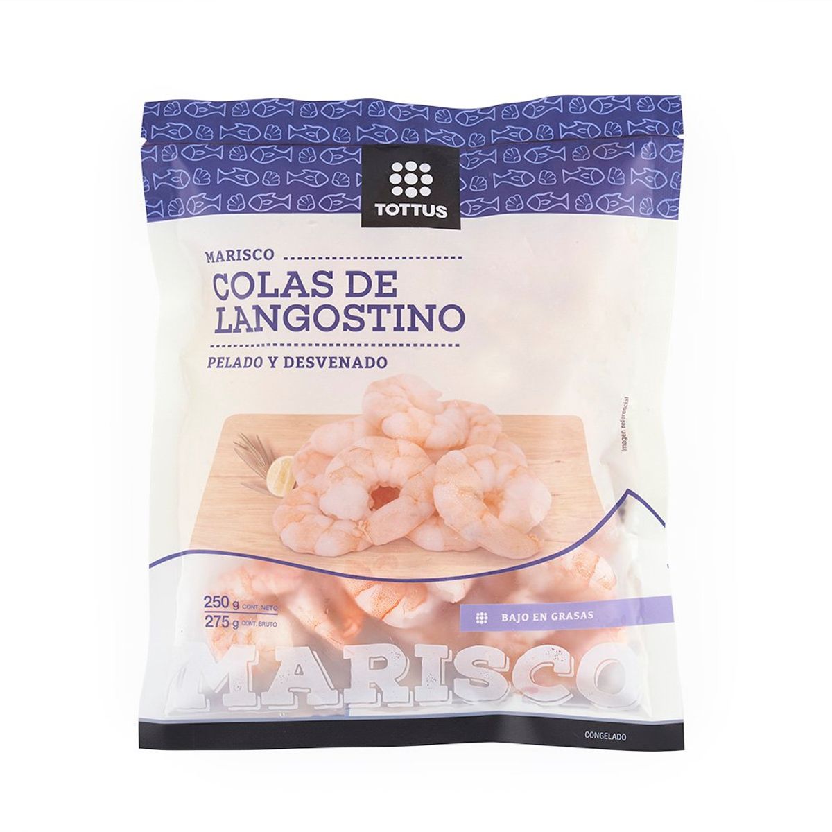TOTTUS - Langostinos Crudos, Pelados Y Desvenados Tottus