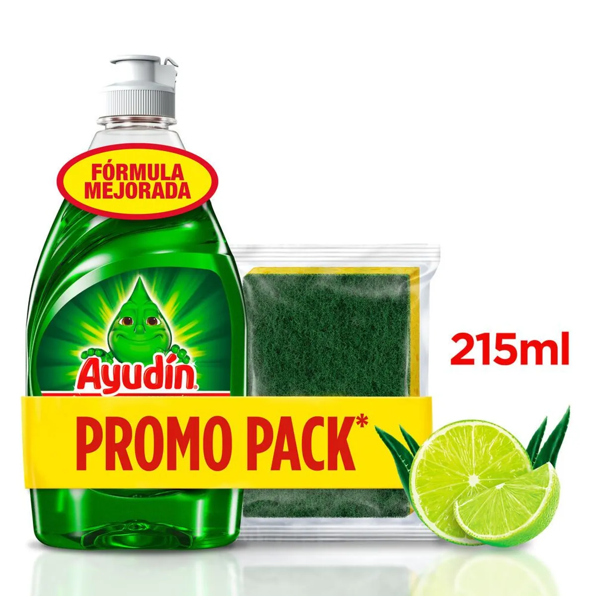 AYUDIN - Lavavajilla Líquido Ayudín Limón Envase 215 mL