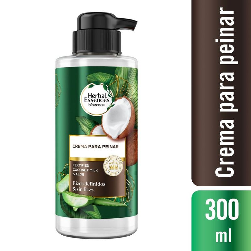 HERBAL ESSENCES - Crema Peinadora Herbal Essences Bio Renew Coconut Milk Envase 300 mL