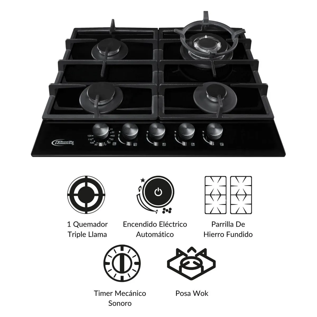 KLIMATIC - Cocina Empotrable Trevi 60 Pro