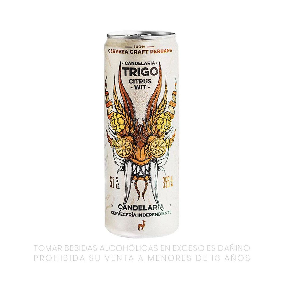 CANDELARIA - Cerveza Candelaria Trigo Pack 4 Latas 355 mL