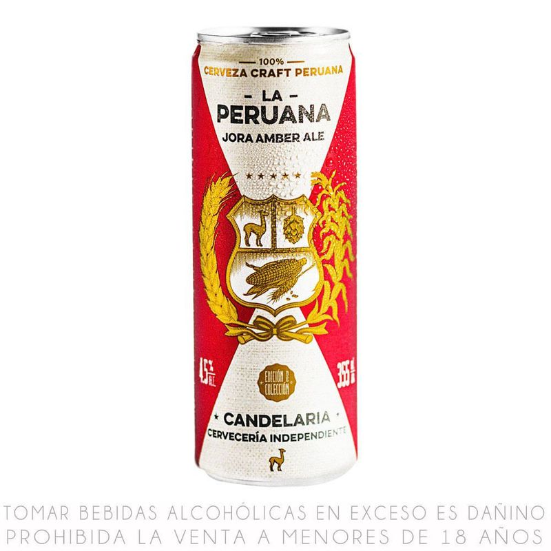 CANDELARIA - Cerveza Peruana Candelaria Pack 4 Latas 330 mL