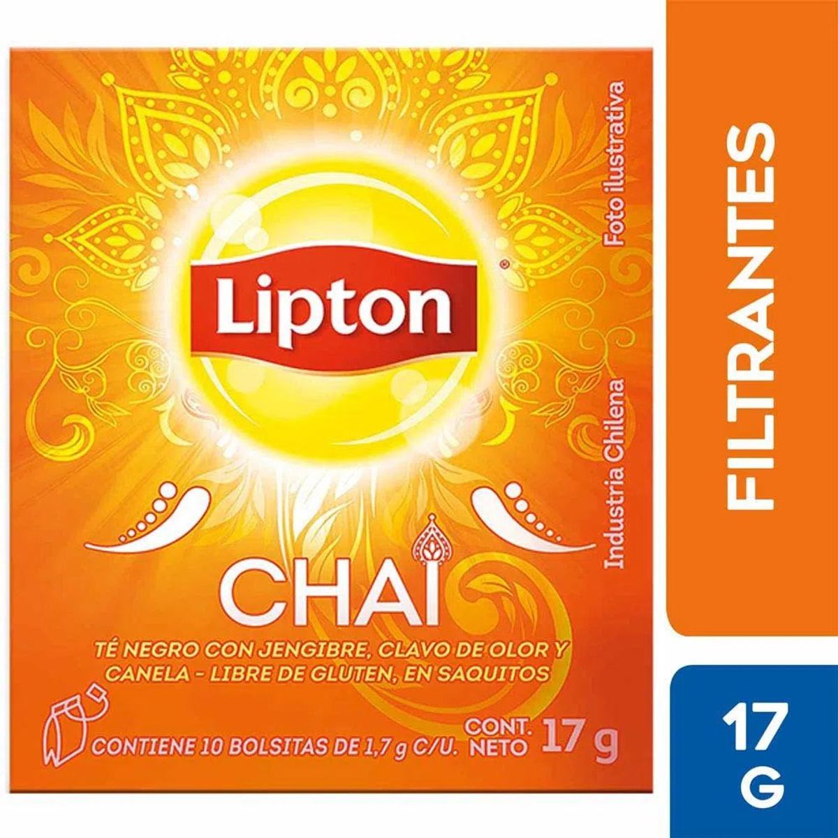 LIPTON - Infusión Té Negro Lipton Chai Caja 10 Sobres