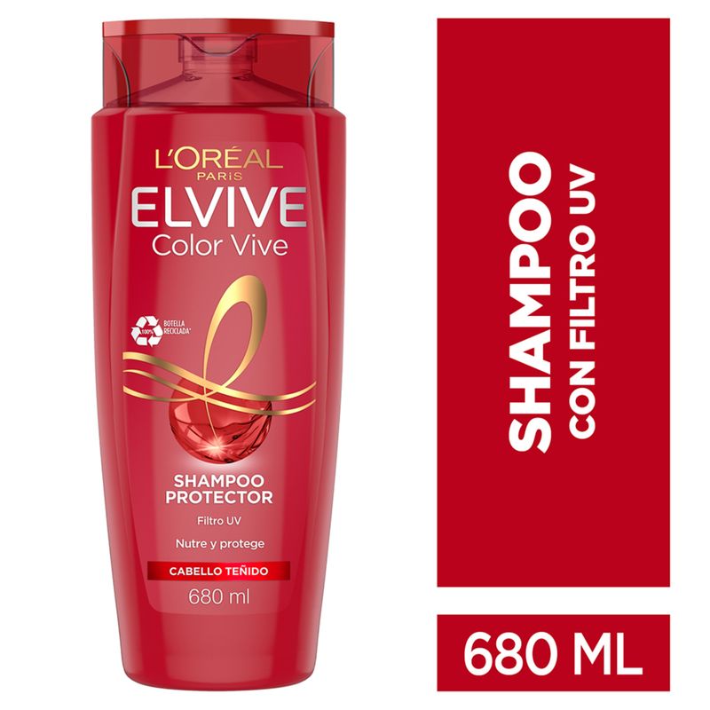 ELVIVE - Shampoo Elvive Protección Color Cabello Teñido Botella 680 mL