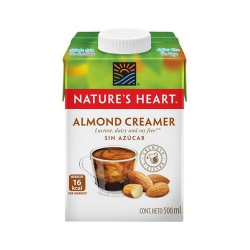 NATURES HEART - Cremador Natures Heart Almendra Sin Azúcar Caja 500 mL