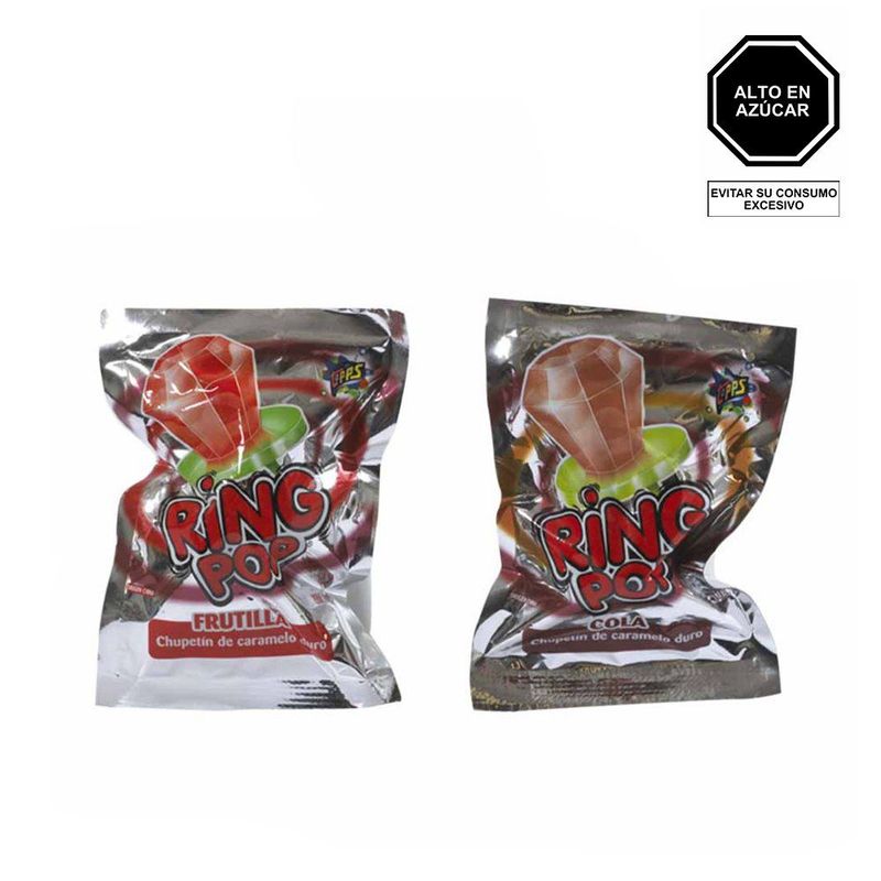 TOOPS - Caramelo Toops Ring Pop Sabores Surtidos Caja 12 Und
