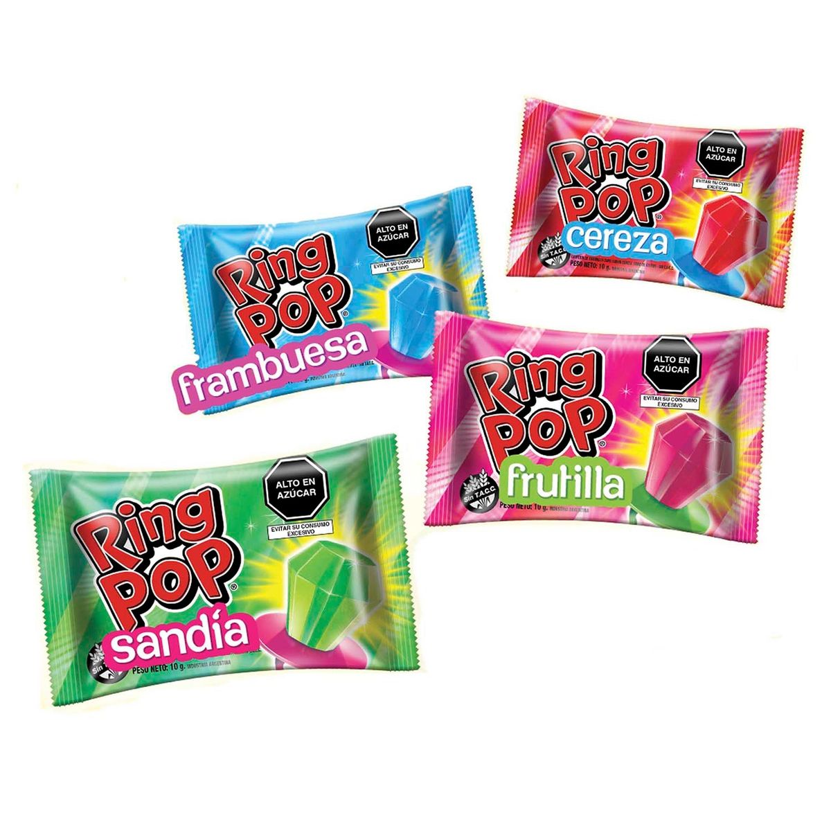TOOPS - Caramelo Ring Pop Sabores Surtidos10 g
