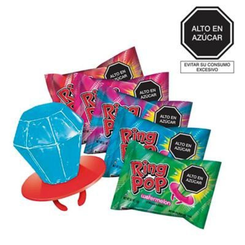 TOOPS - Caramelo Ring Pop Sabores Surtidos10 g