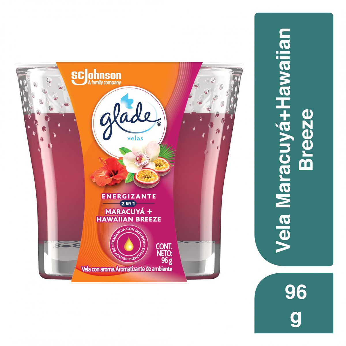 GLADE - Vela Perfumada Glade Hawaiian Breeze Envase 96 g
