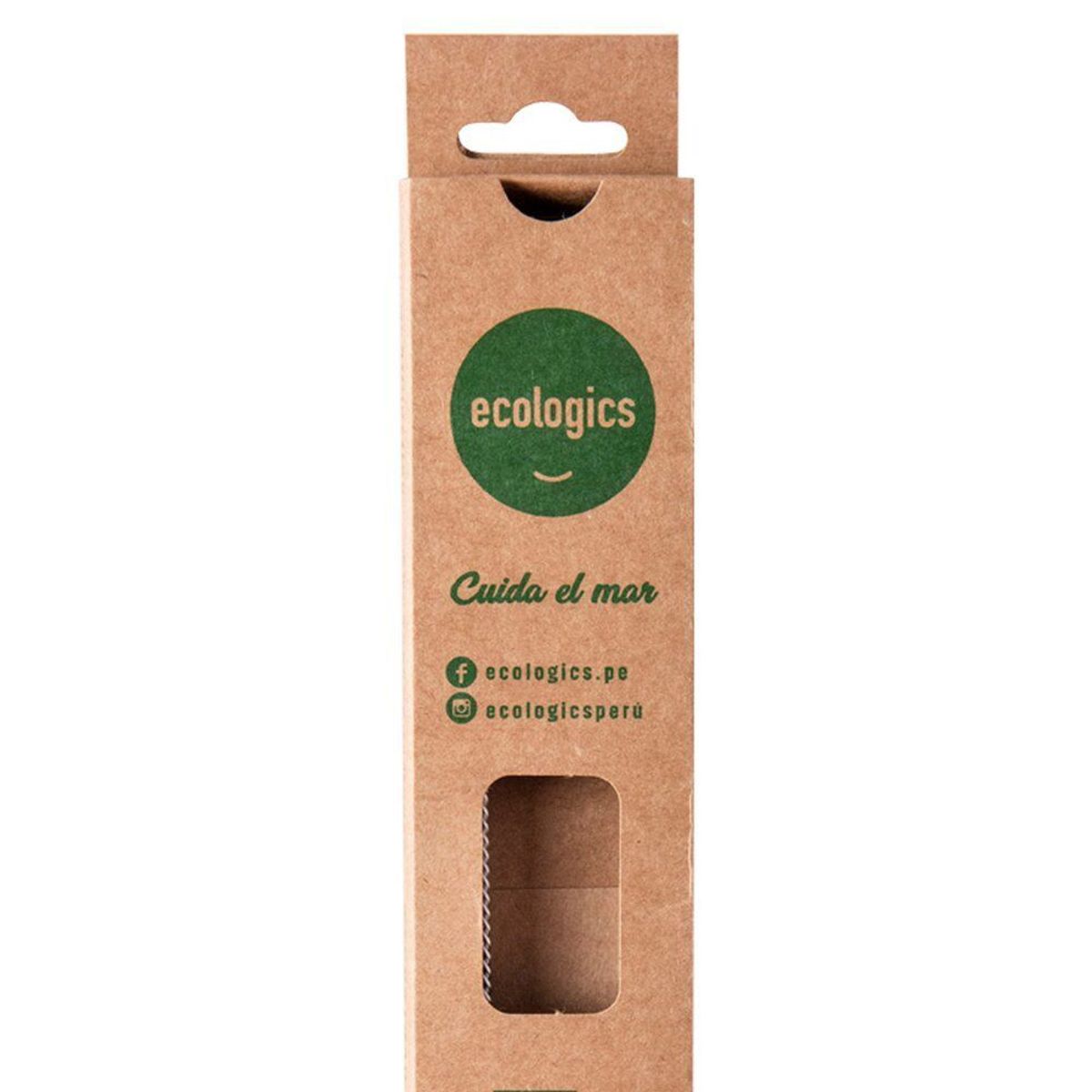 ECO STRAW - Set Cañita de Acero Eco Straw 26.5cm + Cepillo Limpiador