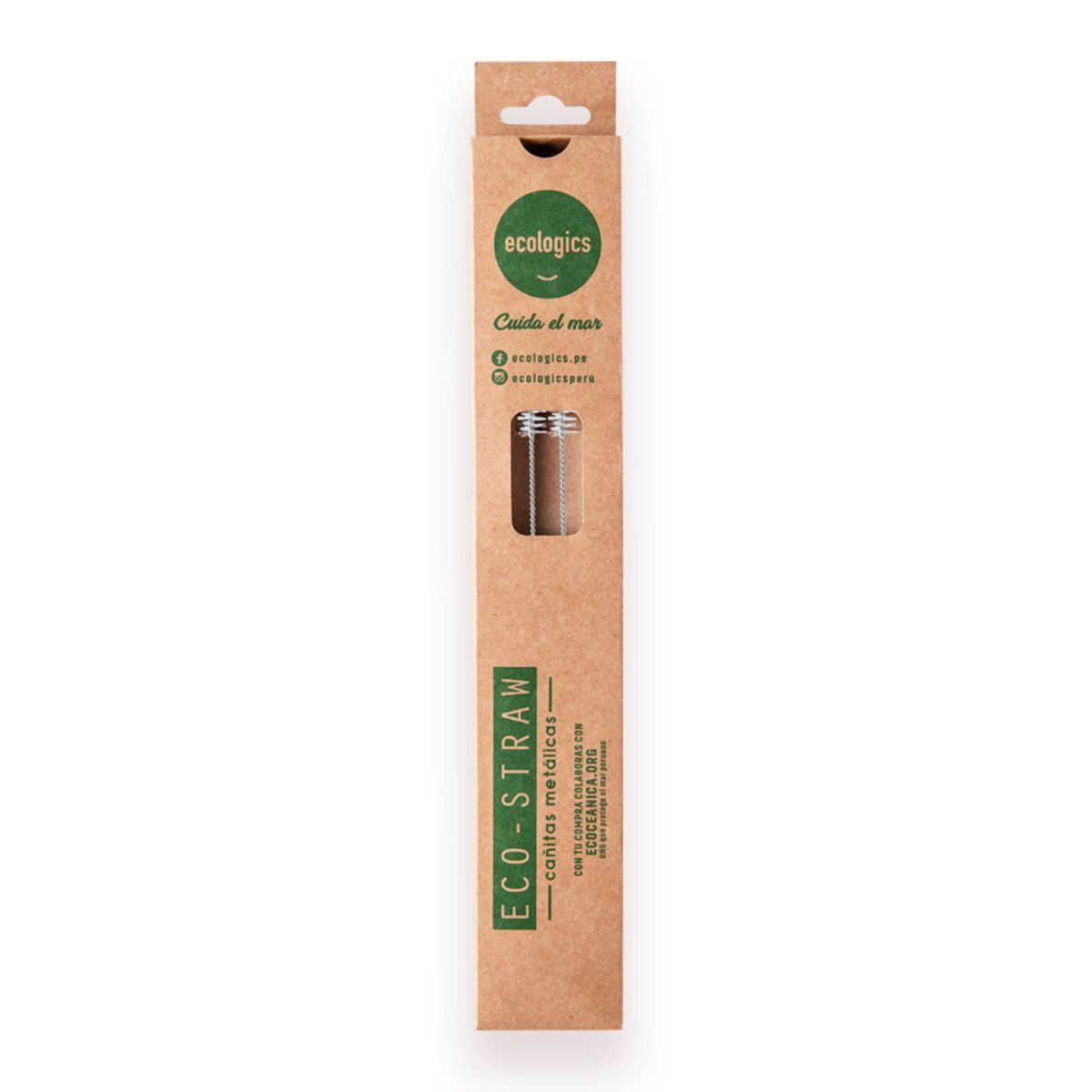 ECO STRAW - Cepillo Limpiador Eco Straw Caja 2 Und