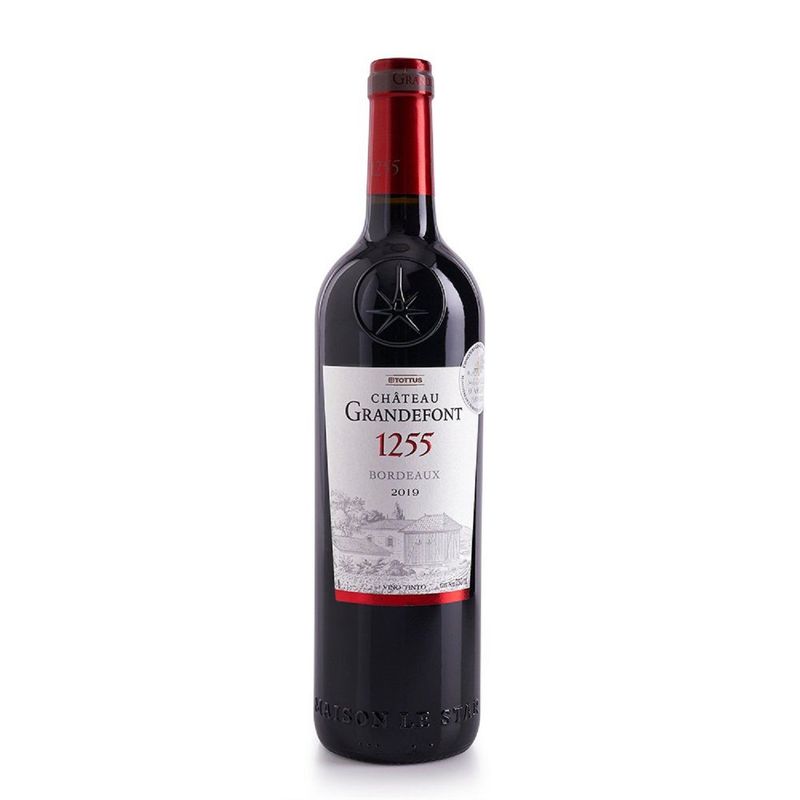 TOTTUS - Vino Tinto Chateau Grandefont 1255 Tottus Botella 750 mL