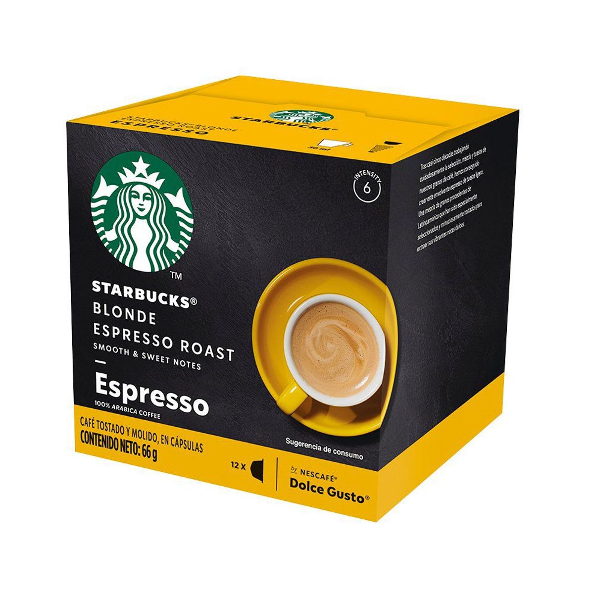 DOLCE GUSTO - CAFE CAPS STARBUCKS ESPRESSO CAJA 5.5G X 12UND