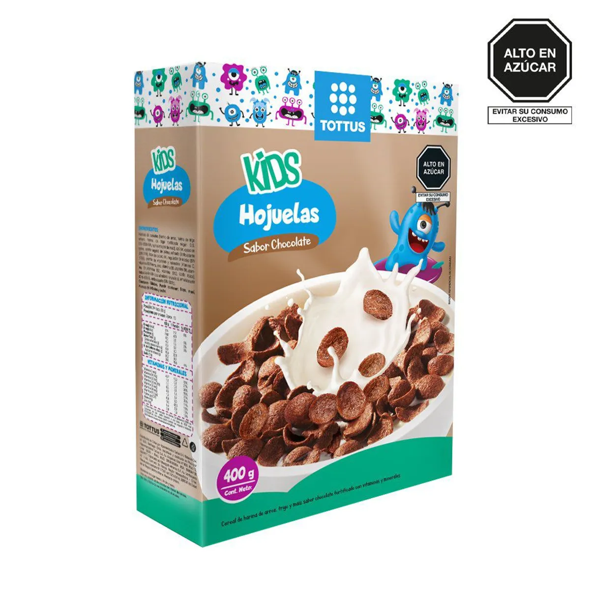 TOTTUS - Cereal Tottus Kids Hojuelas Chocolate Caja 400 g