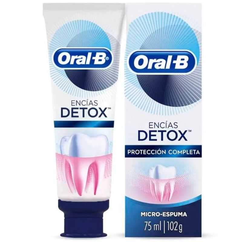 Crema Dental Oral B Detox Deep Clean Envase 75 mL Tottus Perú