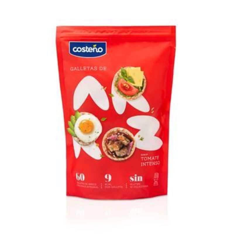 COSTENO - Galletas de Arroz Costeño Tomate Intenso Bolsa 150 g