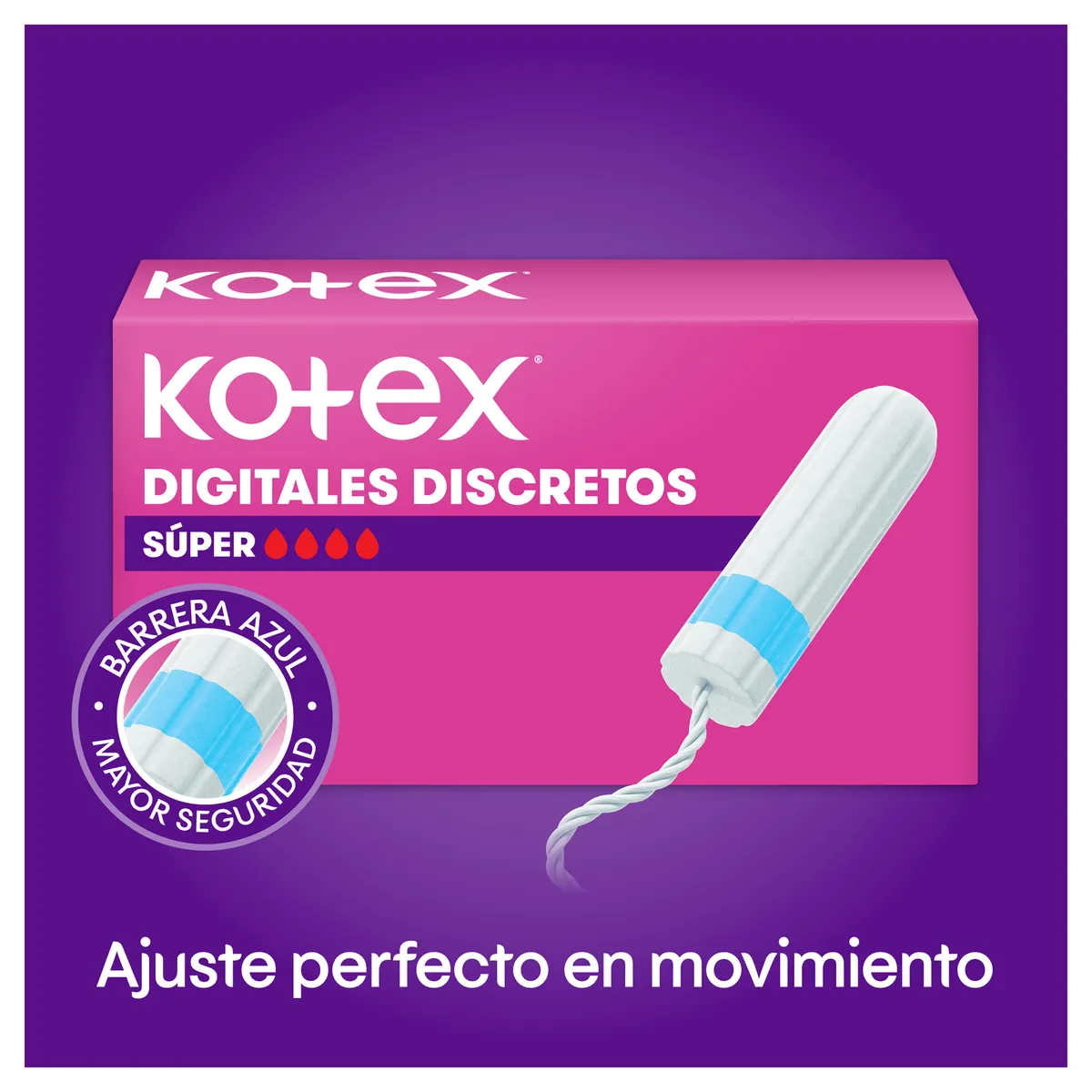 KOTEX - Tampon Kotex Digital Medio Caja 12 Und