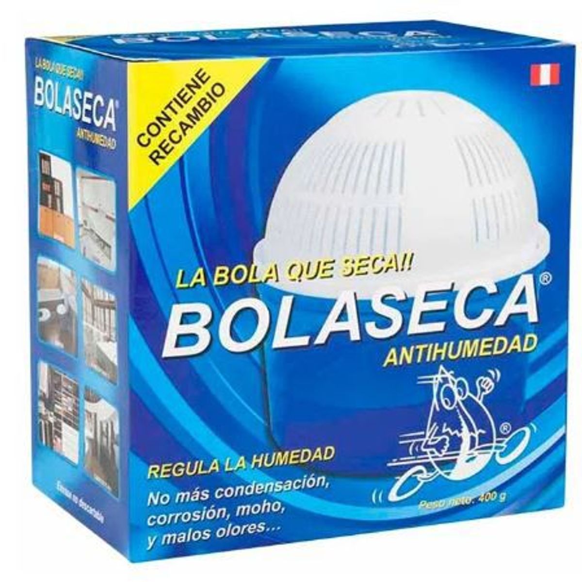 BOLASECA - Deshumedecedor Bolaseca con Recambio Caja 400 g