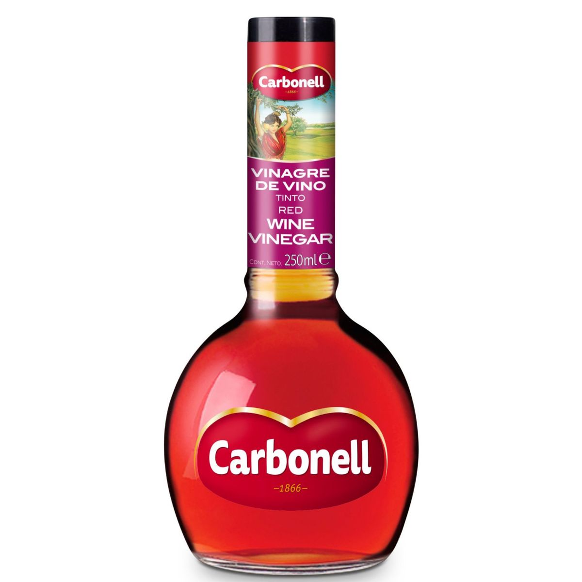 CARBONELL - Vinagre Carbonell de Vino Tinto Botella 250 mL