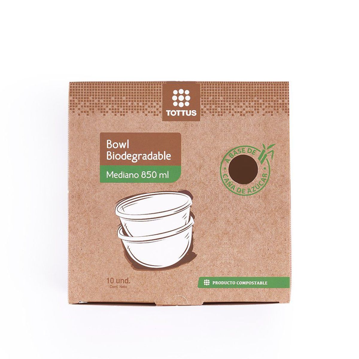 TOTTUS - Bowl biodegradable mL