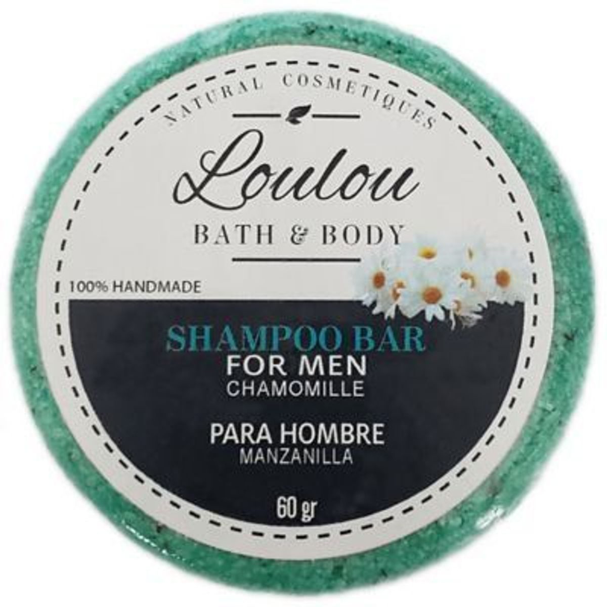 LOULOU - Shampoo en barra para hombre con manzanilla 