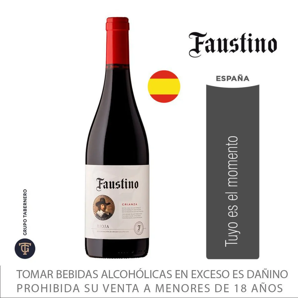 FAUSTINO - Vino Faustino Crianza Botella 750 mL