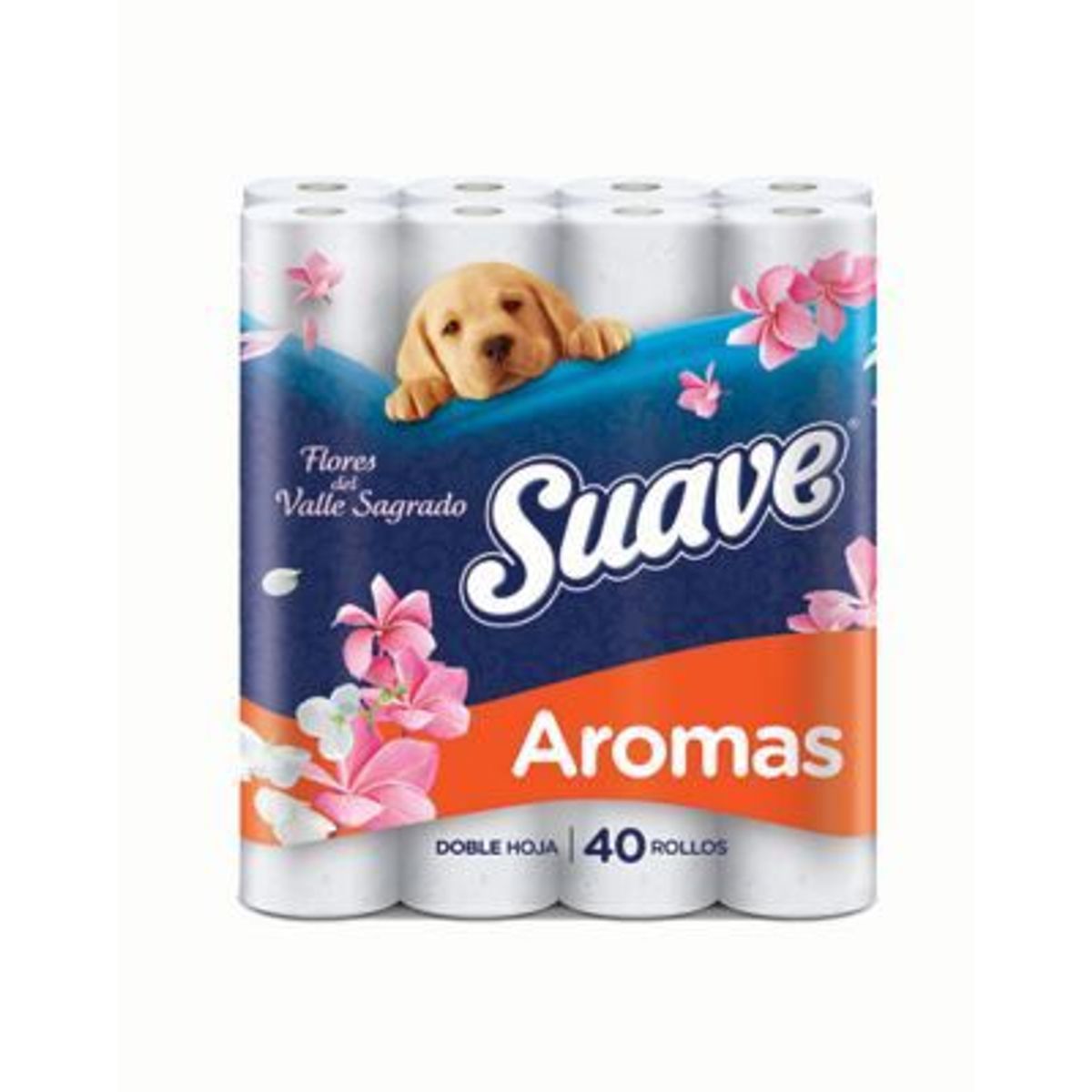SUAVE - Papel Higiénico Suave Aromas Flores del Valle Sagrado Bolsa 40 Und