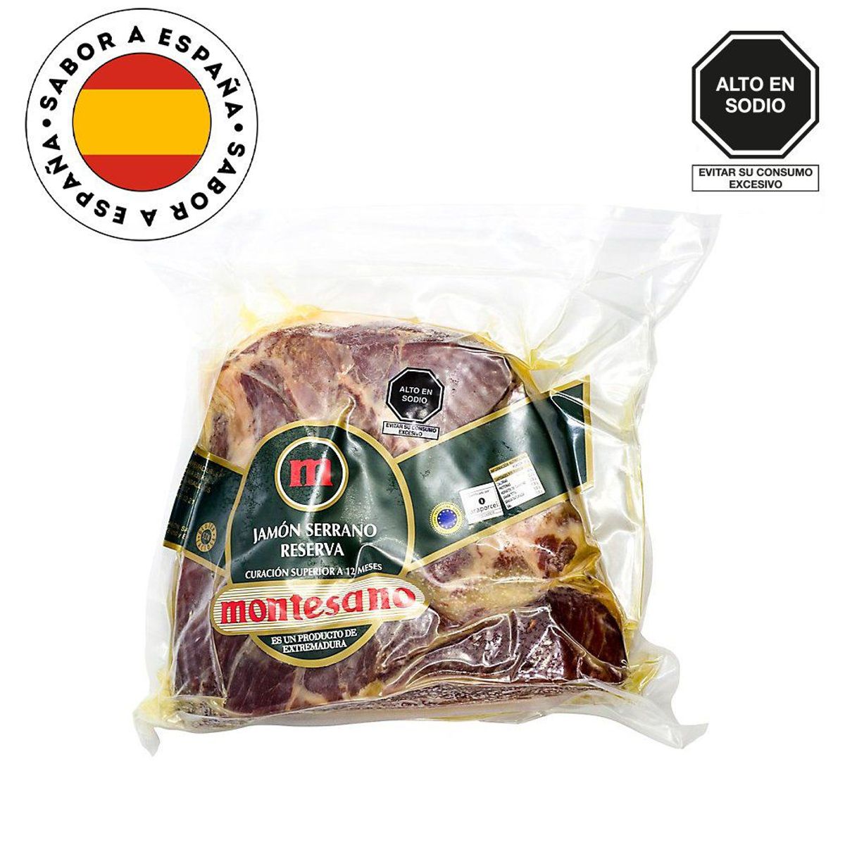 MONTESANO - Jamón Serrano Reserva Deshuesado Mitad Montesano x Kg