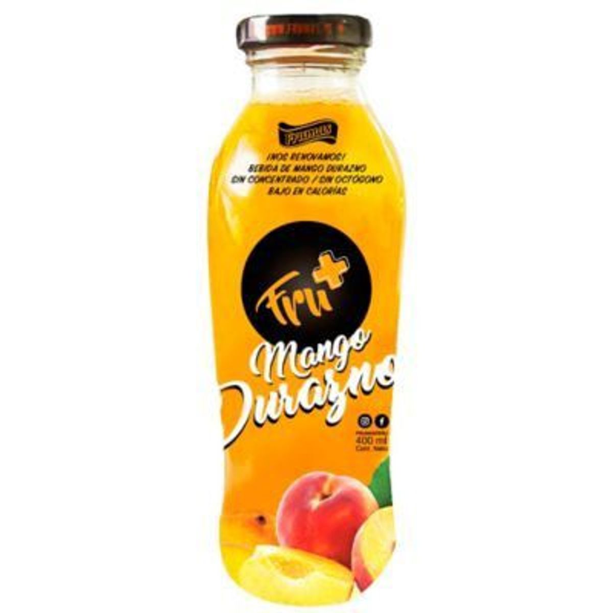 FRUMAS - Bebida Frumas Mango Durazno Botella 400 mL