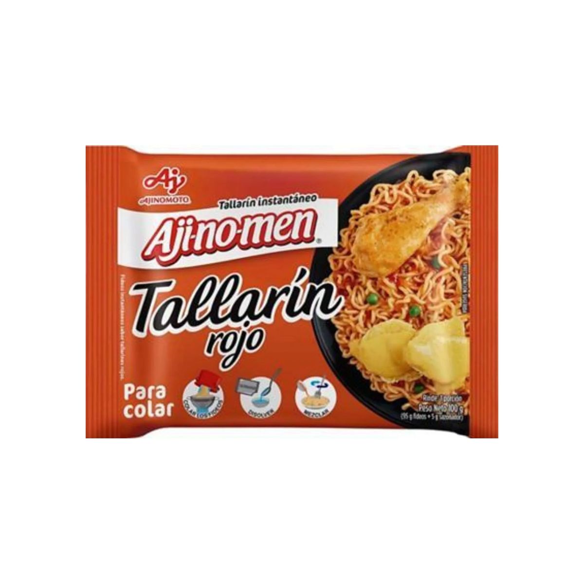 AJINOMEN - Tallarín Rojo Ajinomen Empaque 100 g
